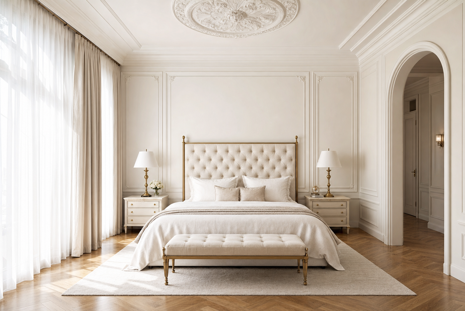 Master bedroom designed by CNK Construction