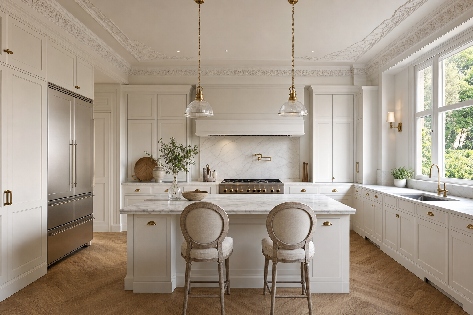 Luxury kitchen by CNK Construction