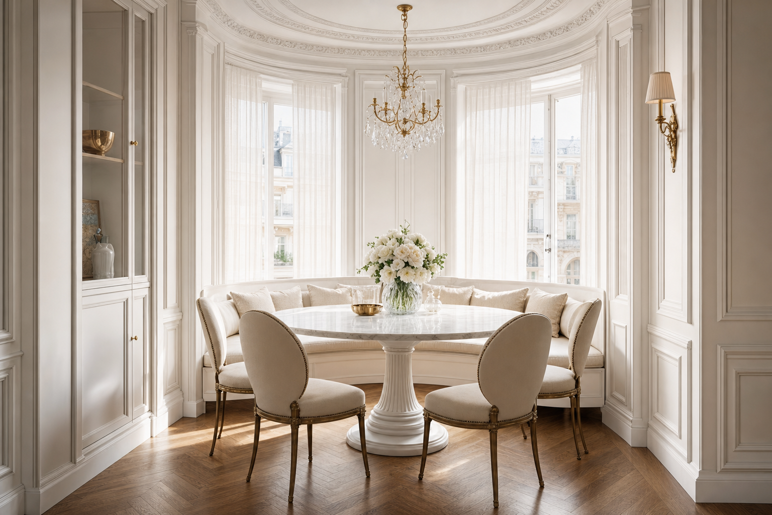 Breakfast nook by CNK Construction